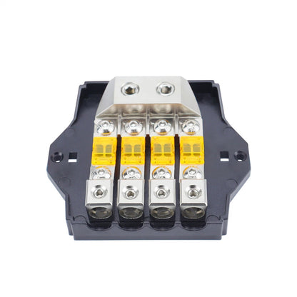 4-Way Fuse Holder Auto Fuse Distribution Block 80A 32V