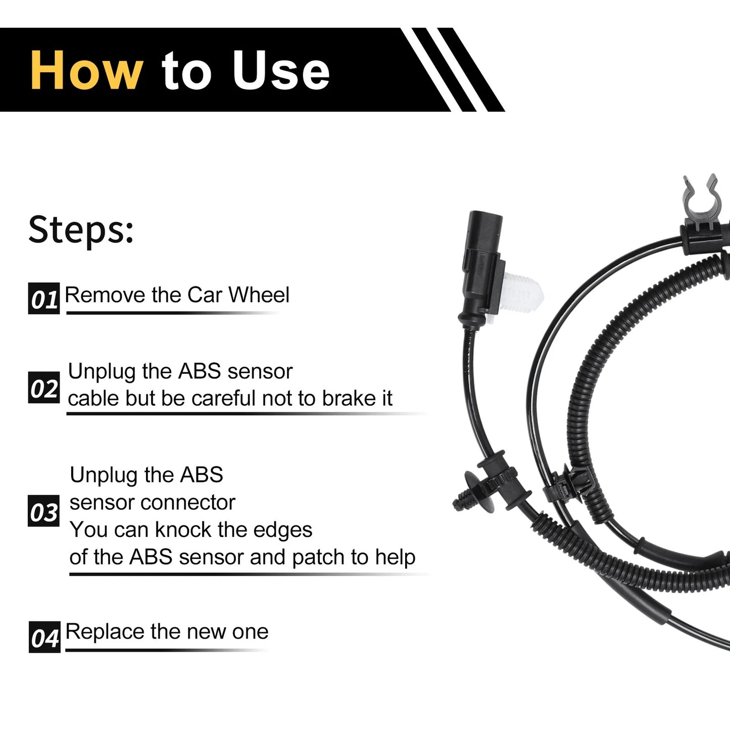 ABS Wheel Speed Sensor for Ford Expedition (2013)