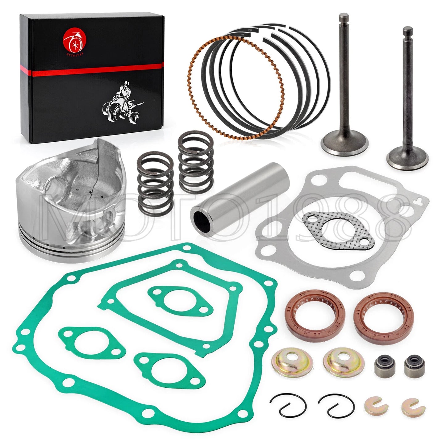 Engine Top End Rebuild Kit +0.25 Piston Valve for YAMAHA G11/G16/G20