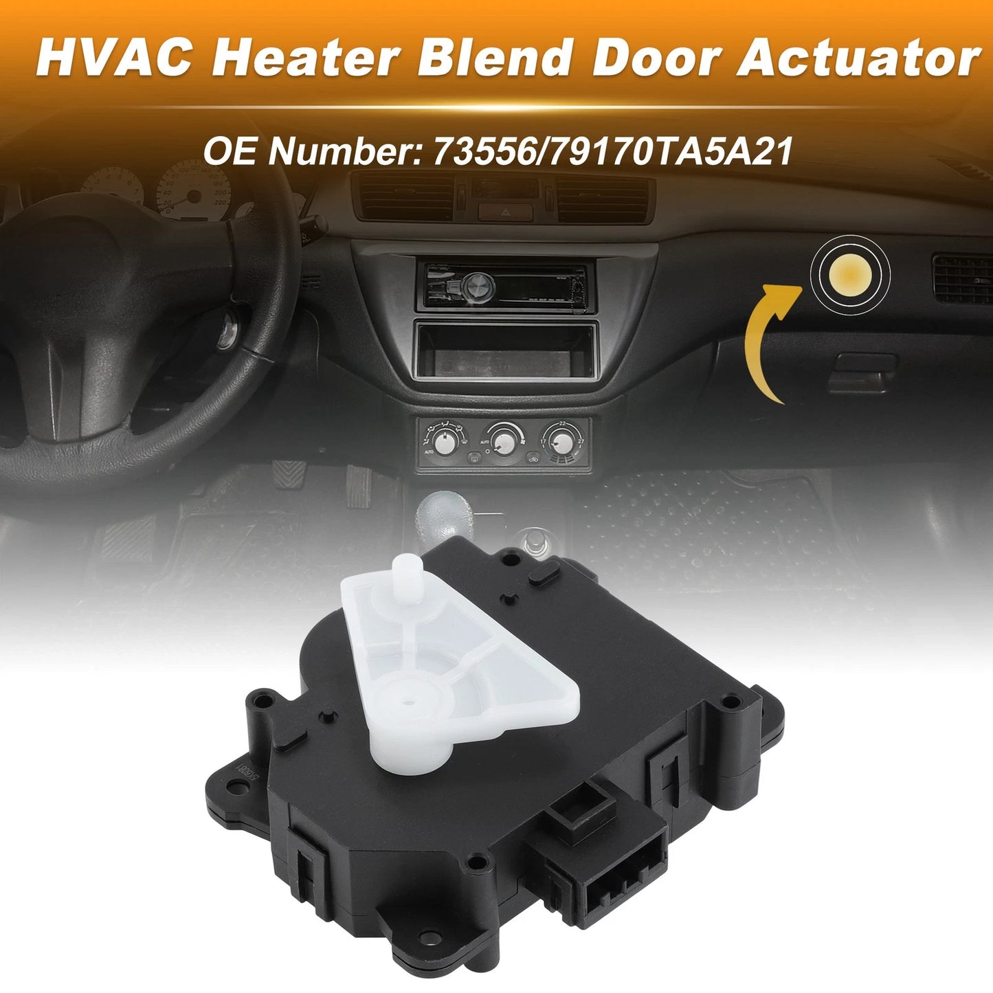 HVAC Heater Blend Door Actuator for Honda Accord (2008-2011)