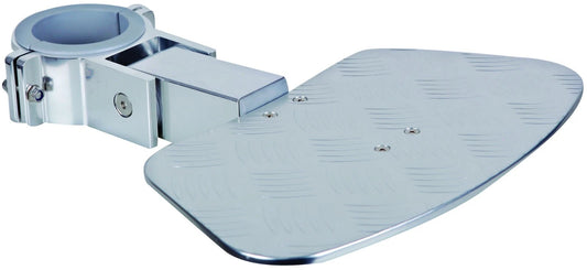 Boat Pedestal Footrest Fold-Up for Tube Post 73mm ID Powder Coated Aluminium