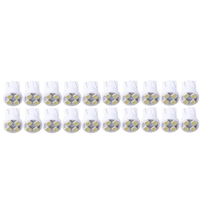 20 x White T10 194 LED Bulbs for Instrument Panel Gauge Cluster Lights