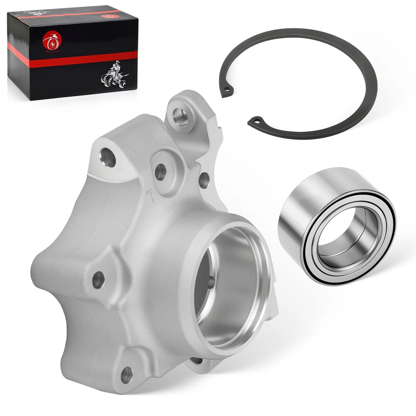 Left Wheel Bearing Carrier & Bearing w/Ring Clip for Polaris RZR XP Turbo 17-21