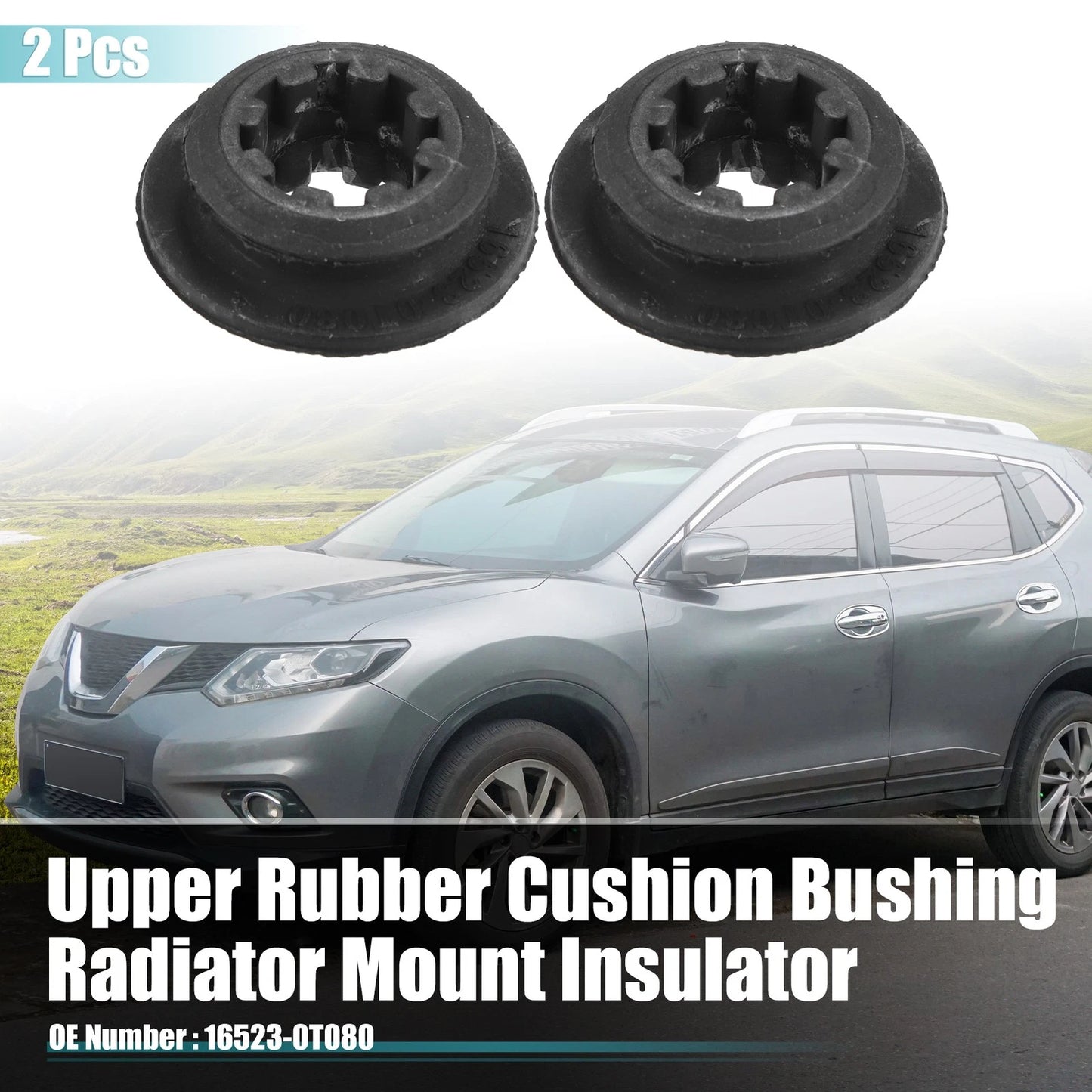 2 x Car Radiator Mount Insulator for Toyota Corolla (2010–2019)