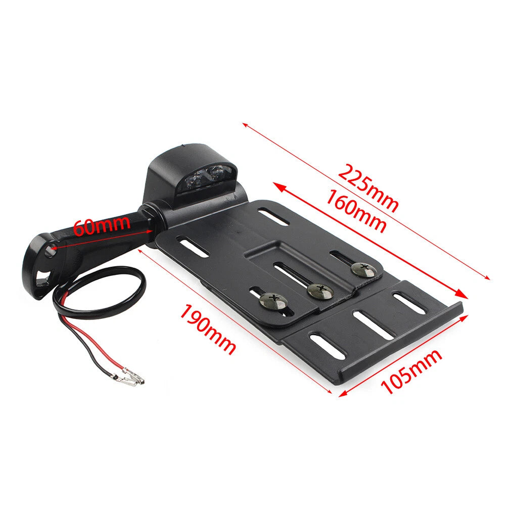 LED Side Mount License Plate Light for Harley Sportster XL 1200 883 (2004-2023)