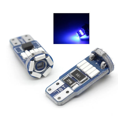 8 x T10 4014 Blue 15SMD LED Dash Light Bulbs for Car Instrument Panel