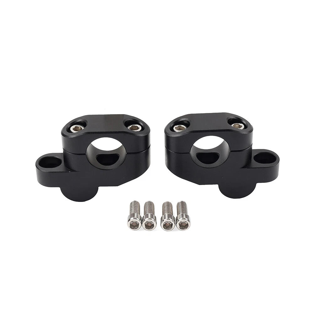 28mm Offset Handlebar Clamp Mount for Honda, Suzuki, Yamaha, Kawasaki