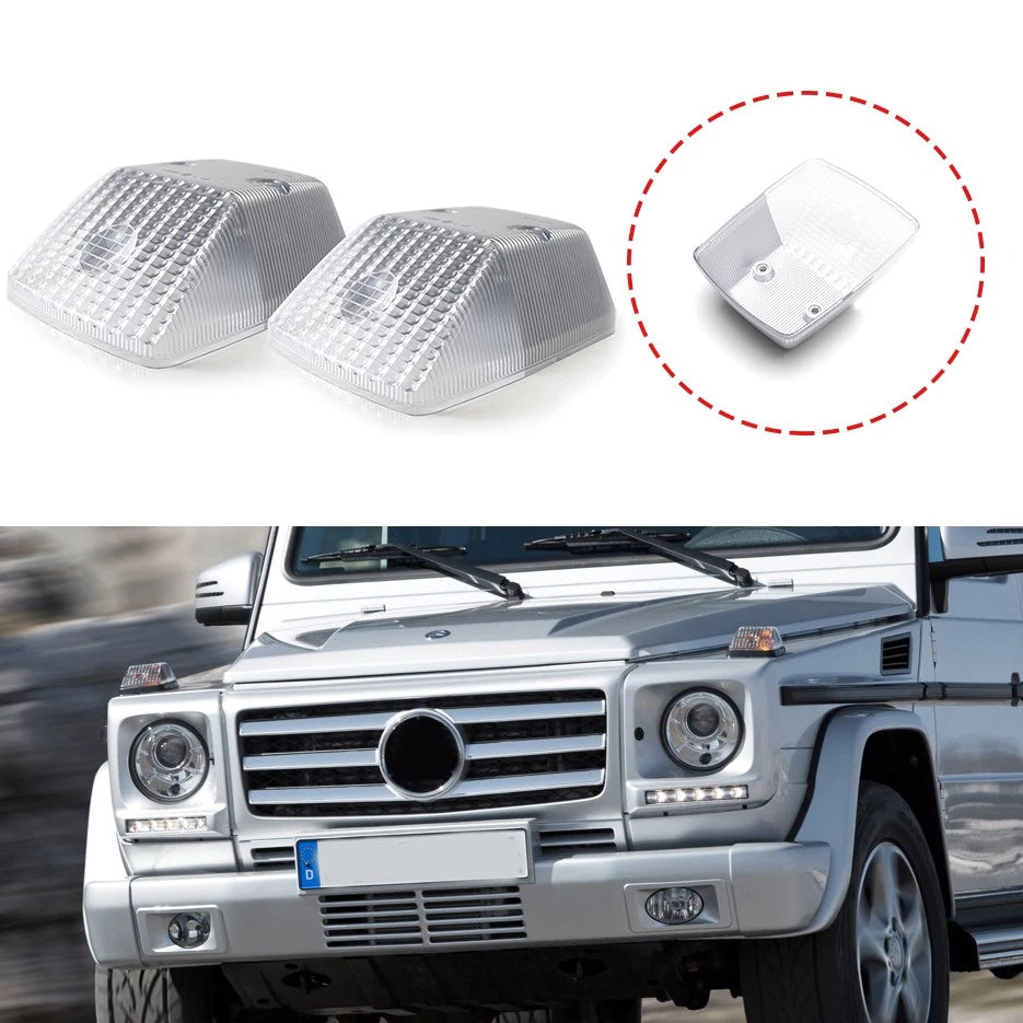 Clear Side Signal Lens for Benz G-CLASS W463 G63 G550 G500 (1980–2018)