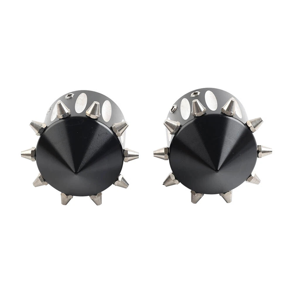 CNC Cut Front Axle Cap Nut Covers for Harley Touring Road King Street