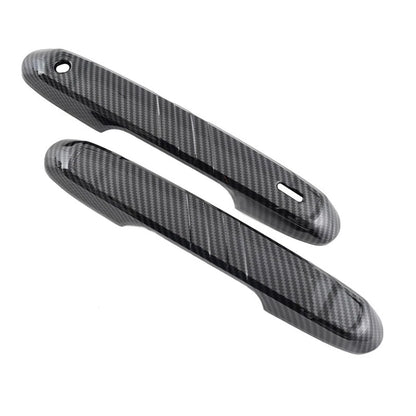 4 x Carbon Black Outside Door Handle Trims for Toyota Prado Land Cruiser (2024-2025)