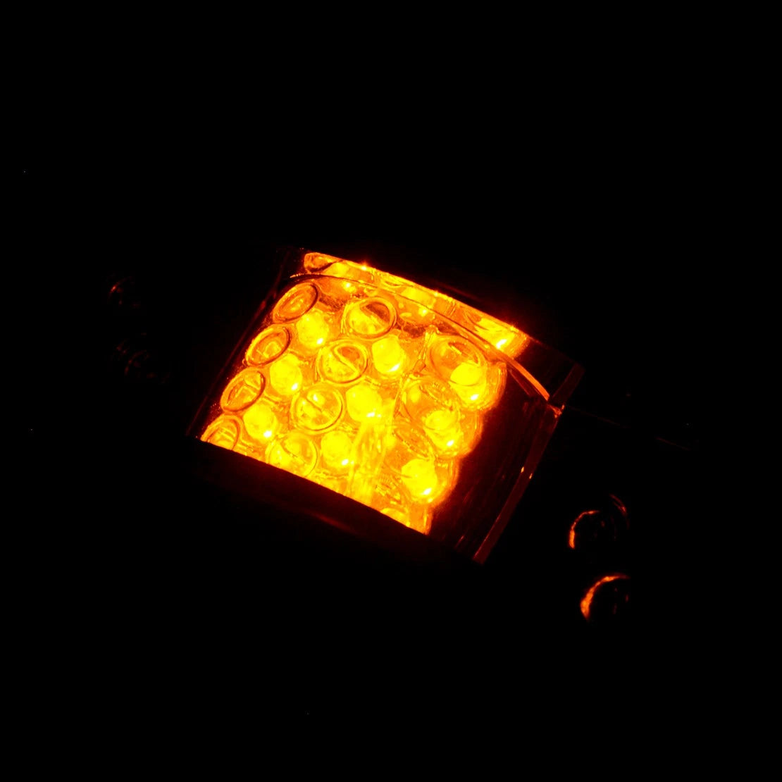 4x Amber LED Fender Clearance Lights for Truck Trailer Side Marker