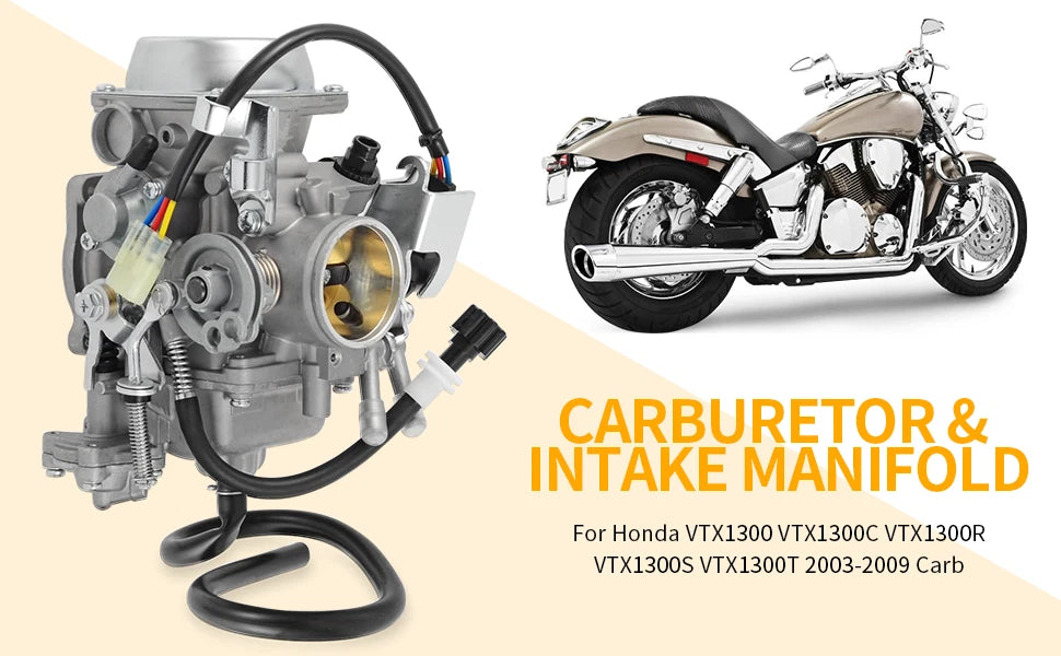 Carburetor & Intake Manifold for Honda VTX1300 C/R/S/T (2003–2009)