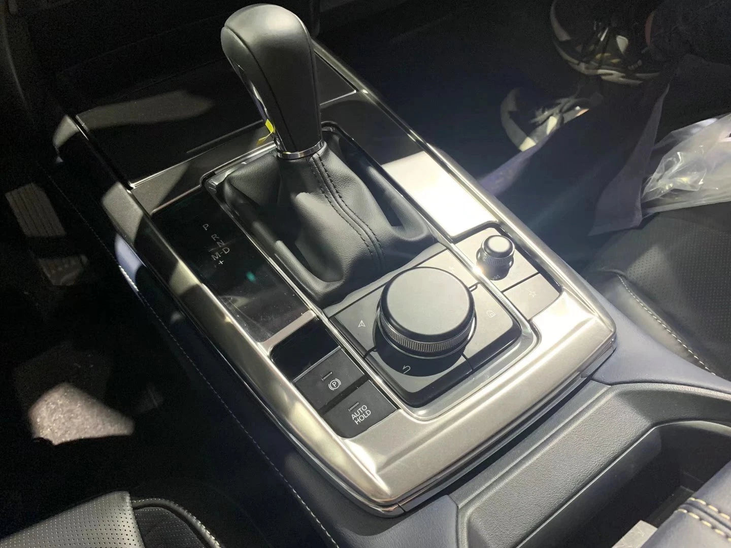 Stainless Steel Gear Shift Panel Cover for 2020-2023 Mazda CX-30 CX30