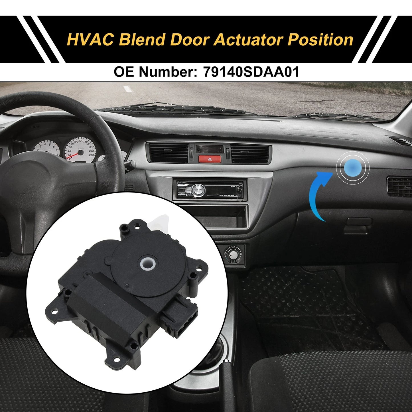 HVAC Heater Blend Door Actuator for Honda Accord (2003-2007)
