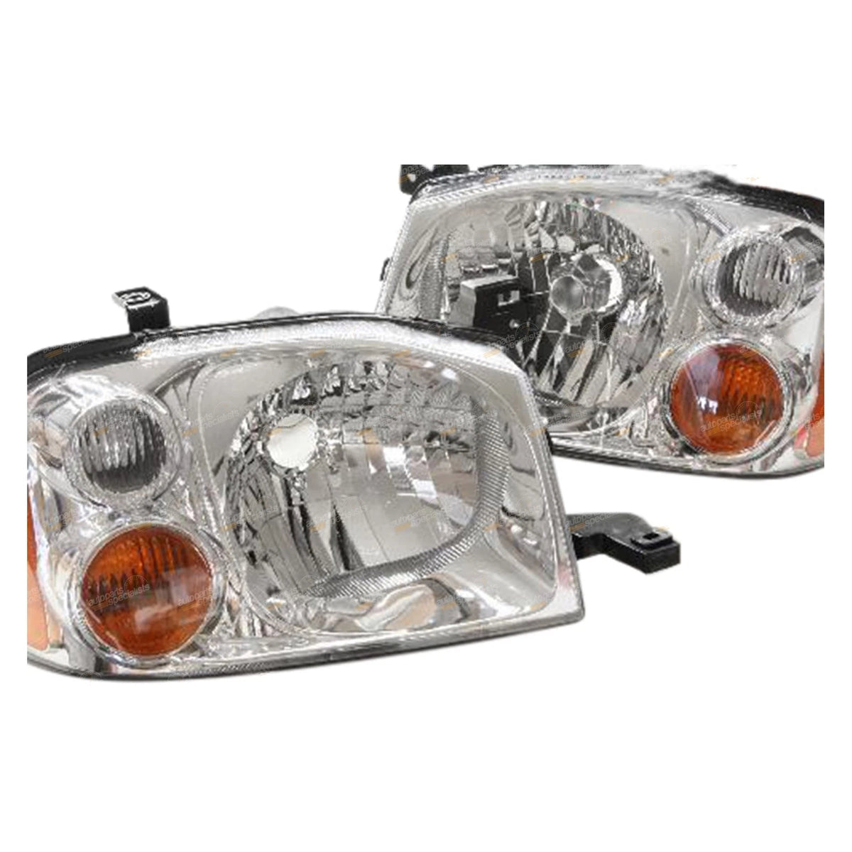 LH+RH Headlights for Nissan Navara D22 (2001 - 2014) DX ST ST-R