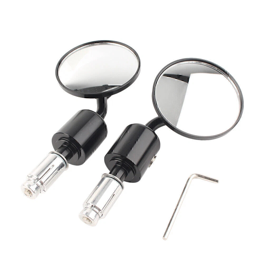 CNC 7/8" Round Bar End Mirrors for Universal Motorcycle