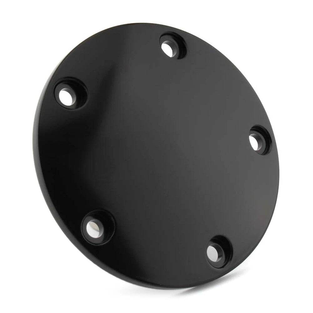 Black Domed Timing Points Cover for Harley Twin Cam Softail Dyna Touring (99-17)