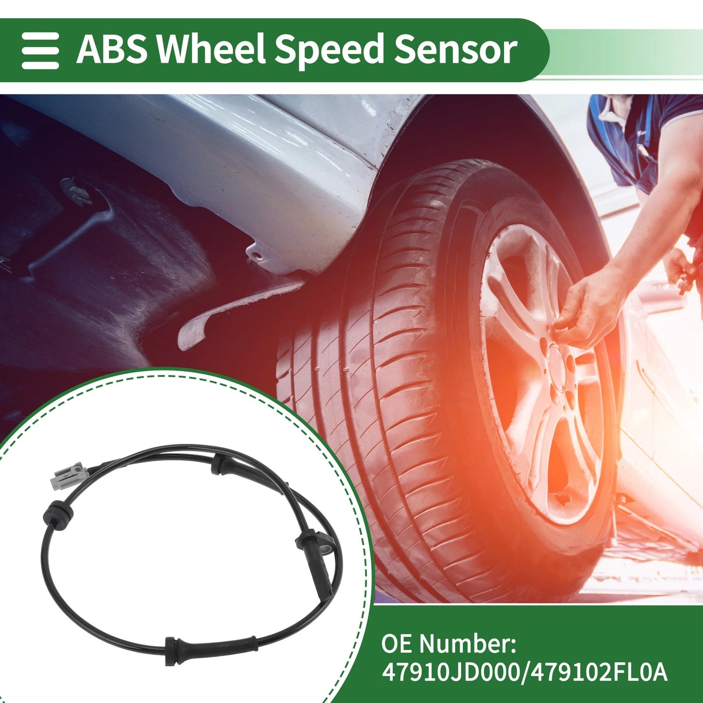ABS Wheel Speed Sensor for Nissan Qashqai (2007-2014)