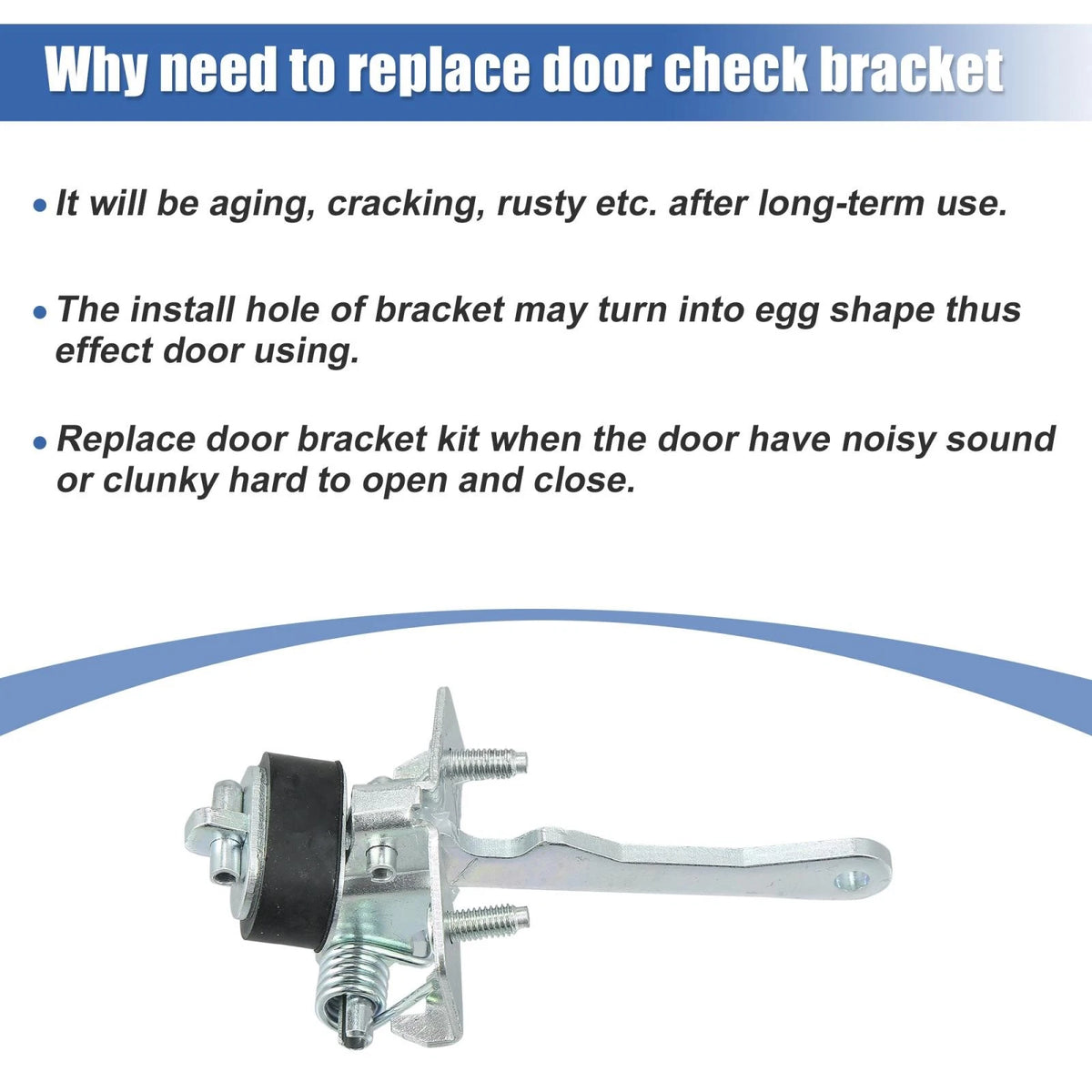 Front Door Check Stop Strap LH RH for Jeep Wagoneer Cherokee (2022-2023)