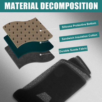 Black Dashboard Cover Mat for Toyota New Hilux (2015-2023)