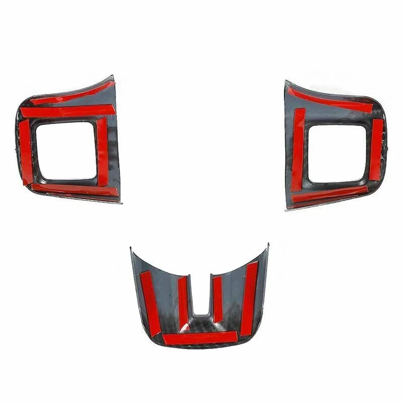 Red ABS Steering Wheel Cover Trim for Dodge Challenger (2009-2014)