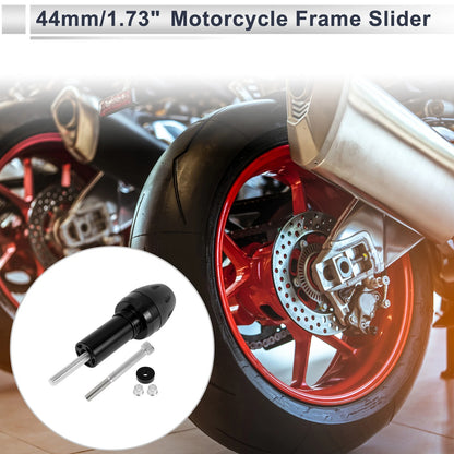 10mm Aluminum Alloy Plastic Motorcycle Slider Frame Bolt 1 x Black