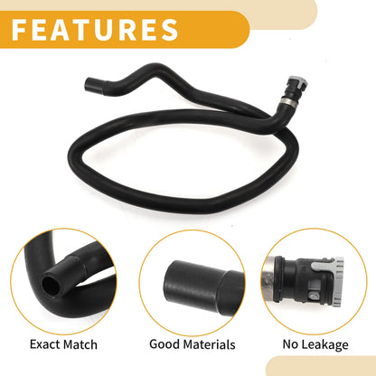 Heater Hose for Ford Focus III 1.6 Ti (2010-2022) Rubber Black