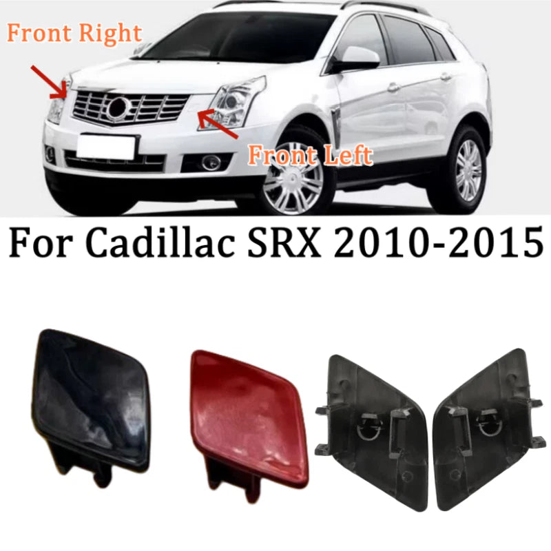 2 x Headlight Washer Spray Nozzle Cover Lid Cap for Cadillac SRX (2010–2015)