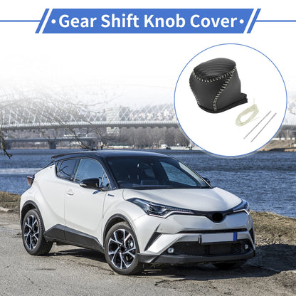 Car Gear Shift Knob Cover for Toyota CH-R 2017-2021 Black Carbon Fiber