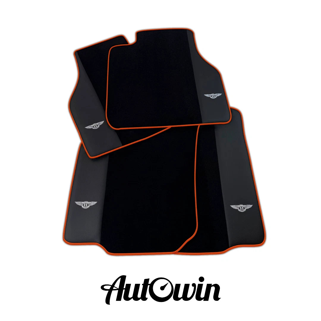 AutoWin Black Floor Mats for Bentley Arnage Red Label RL (2000-2009)