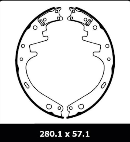 Rear Brake Shoe Drum Overhaul 11 inch drums for Ford F150