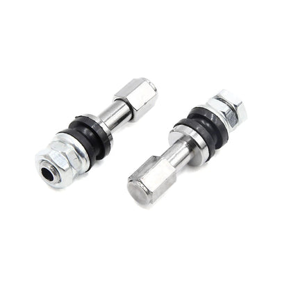 Valve Stems / 4pcs / for Motorcycle Scooter Tubeless Zinc Alloy Silver Tone