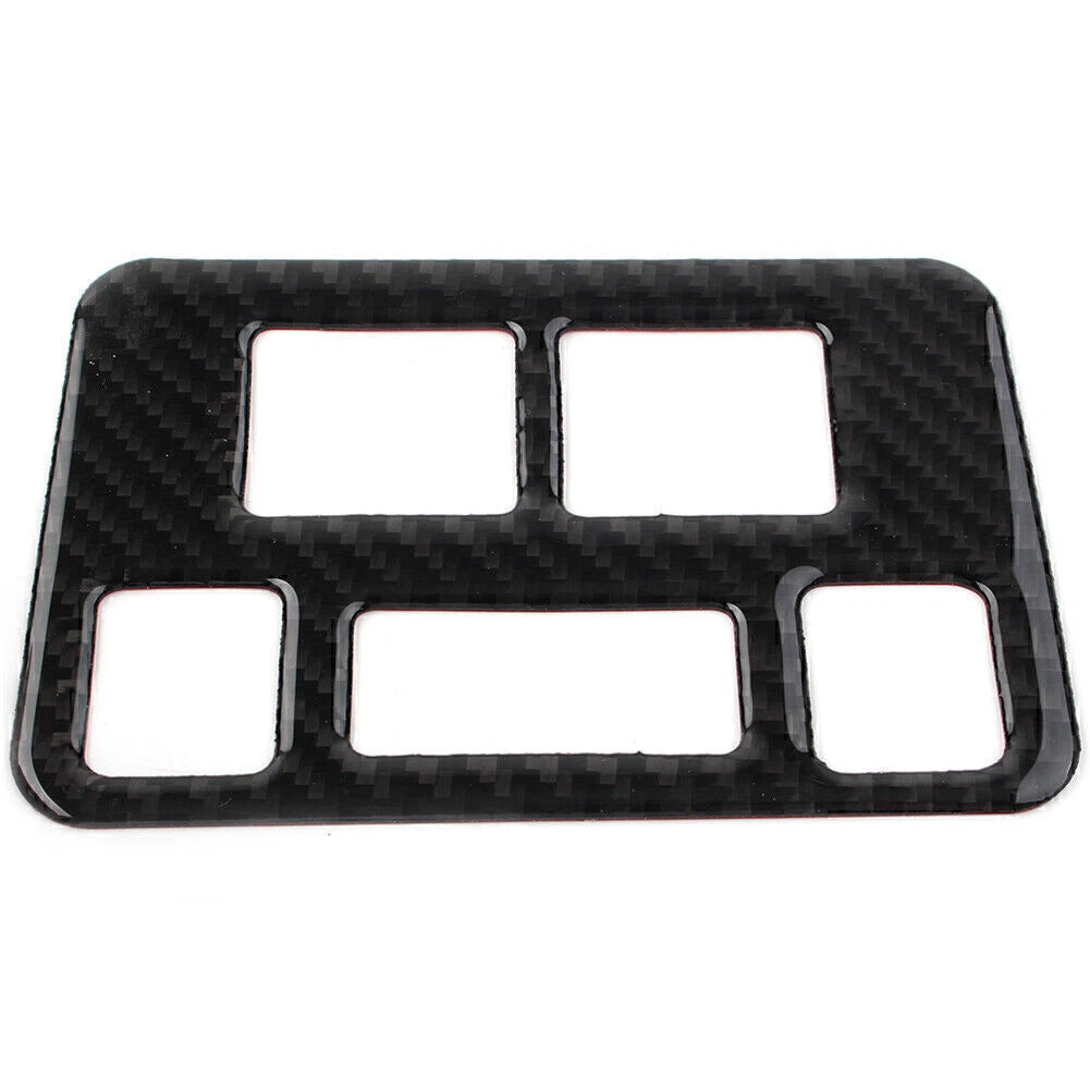 Carbon Fiber Headlight Button Frame Cover Trim for Subaru Forester (2013-2018)
