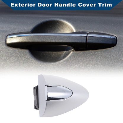 Exterior Door Handle Cover Trim Silver Tone for Buick LaCrosse (2017–2019)