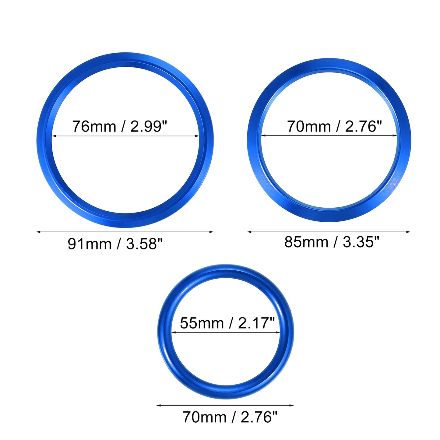 7 x Air Conditioning Outer Vent Rings Covers for Mercedes Benz A-Class