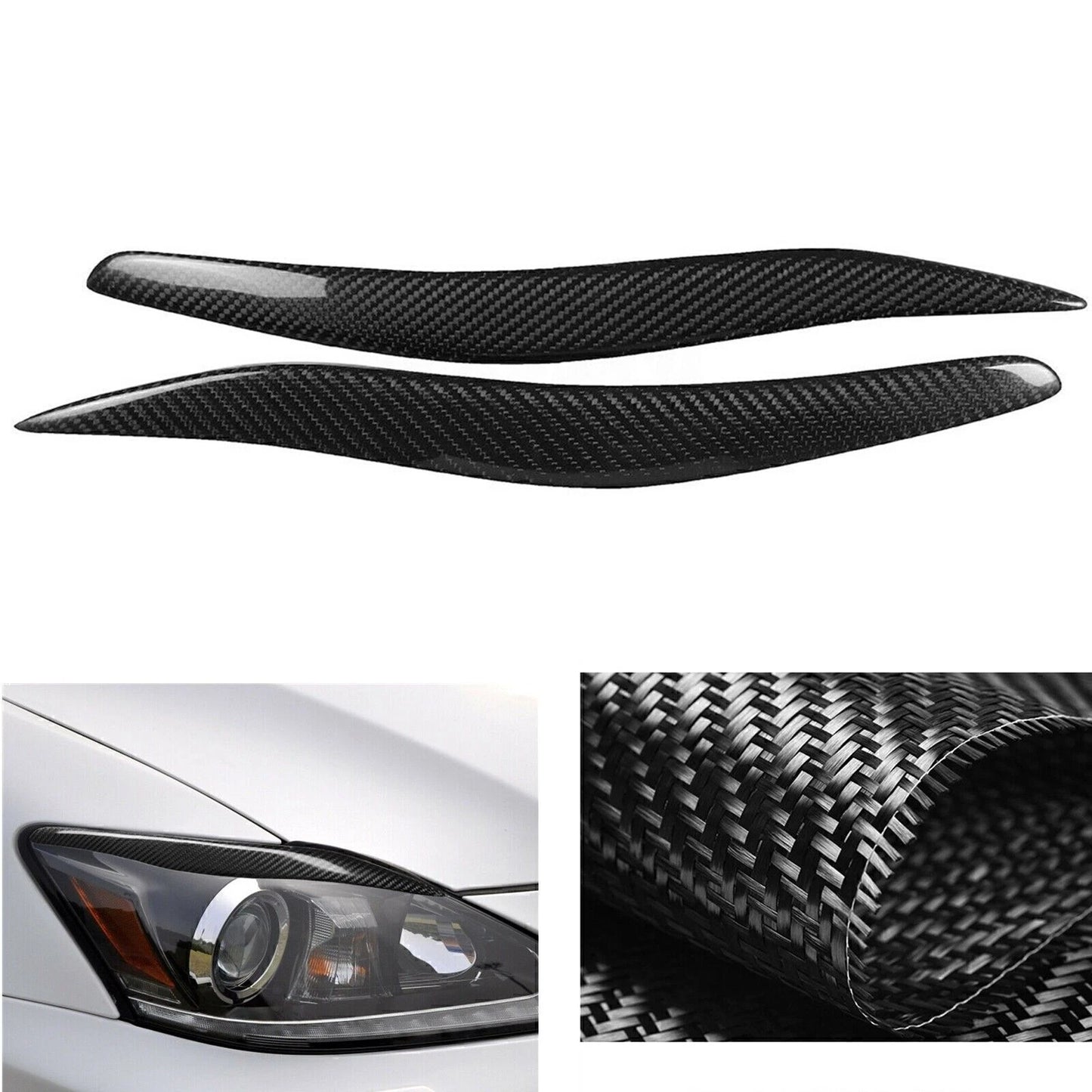 Fog Light Eyebrow Trim 1 Pair for Lexus IS250 IS300 (2006-2012)