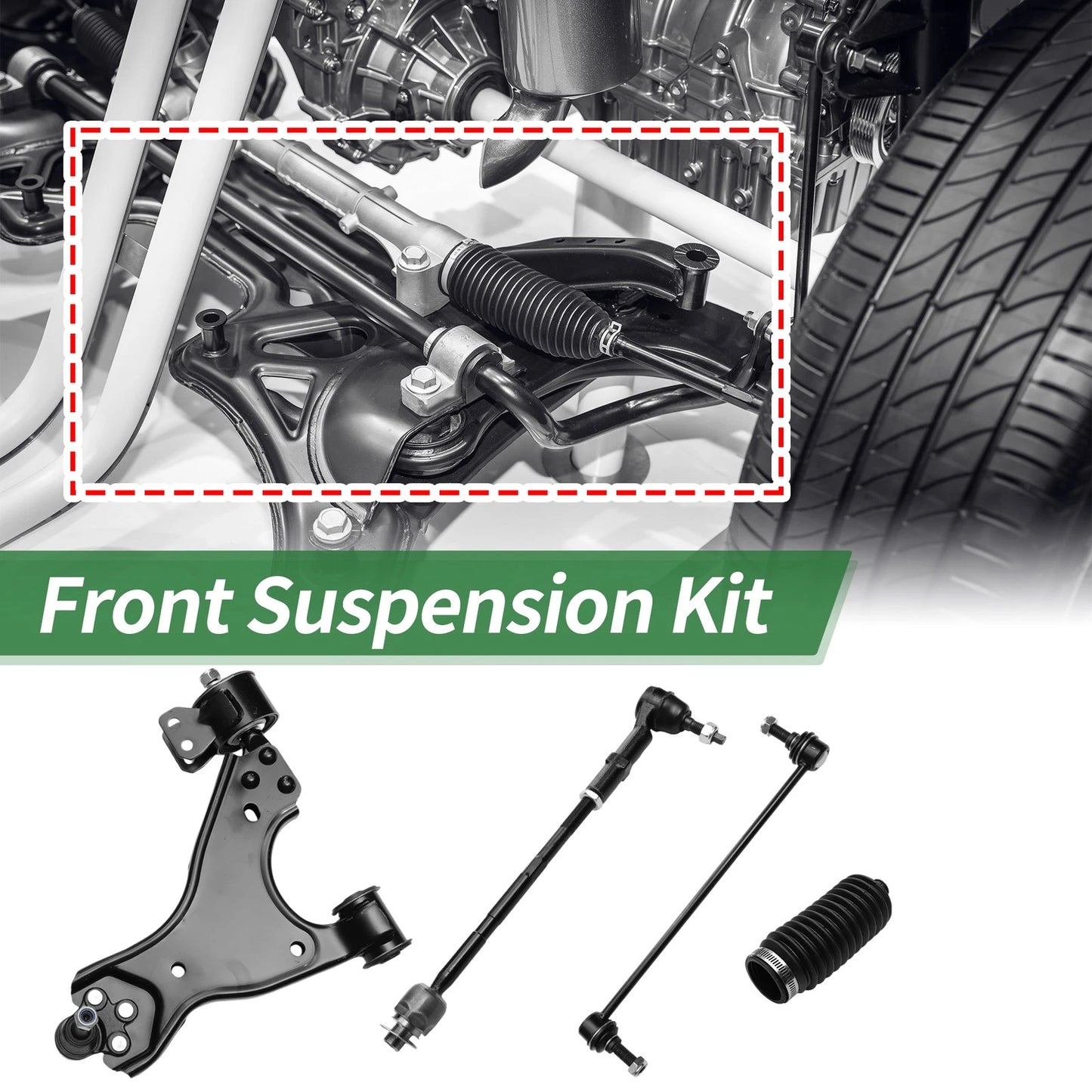 10pcs Front Suspension Kit Control Arm for Chevrolet Traverse (2009–2017)