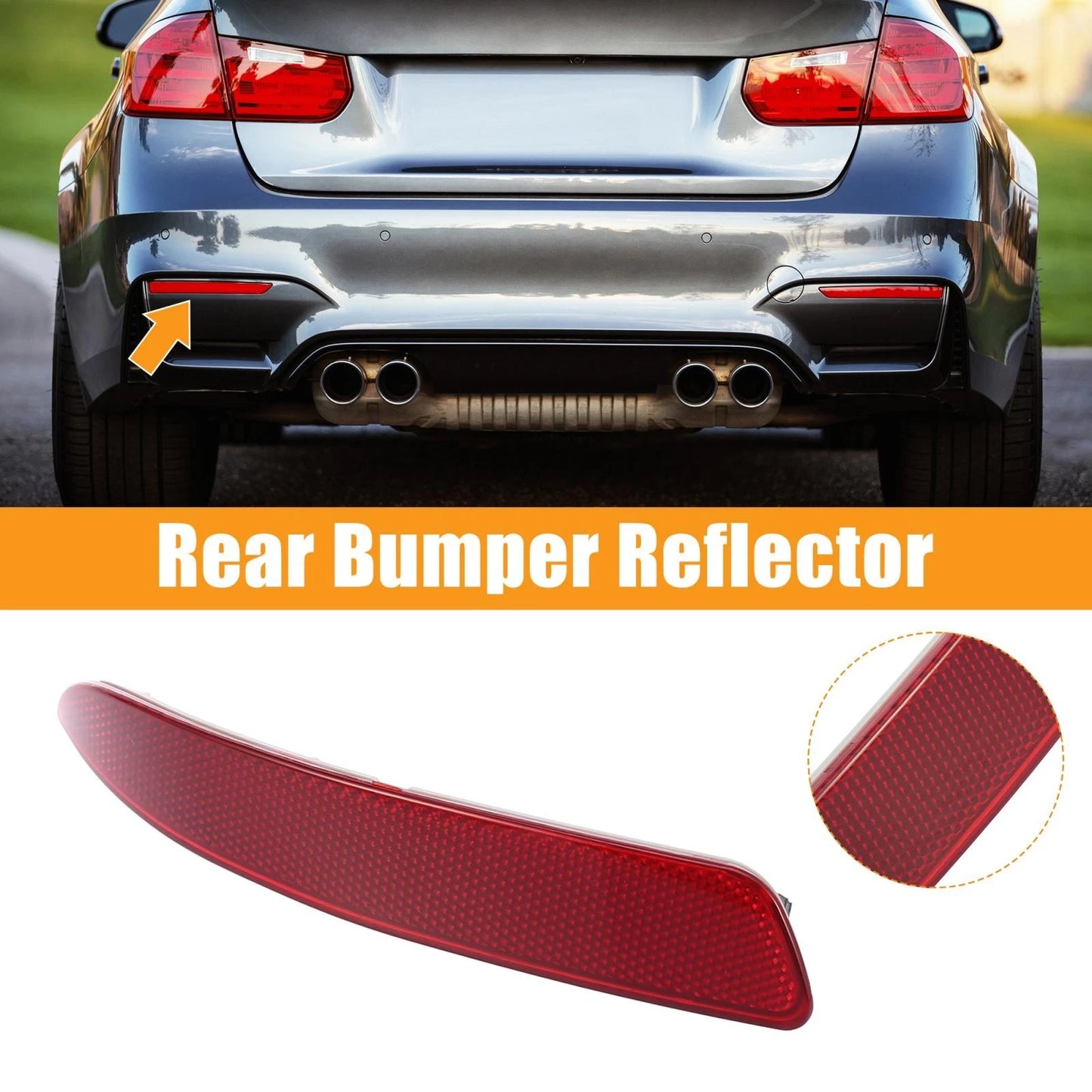 Rear Bumper Reflector Strip Cover Left for BMW X5 (2007-2013)