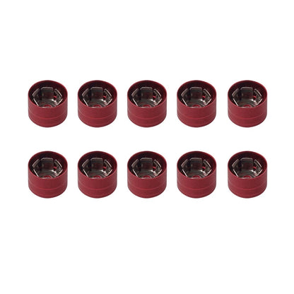 10 x Engine Cover Bolts Screw Caps CNC for Harley Twin Cam Dyna Softail Red