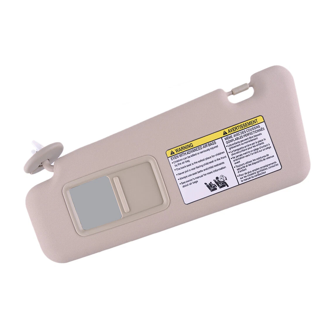 Beige Front Left Sun Visor for Toyota Highlander (2008-2013)