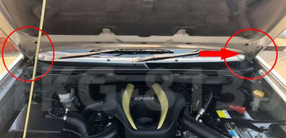 1 Set Front Hood Hinge for Isuzu D-Max (2012-2018)