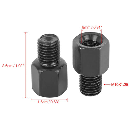 Adapter Bolt Screw / 2 x / Rearview Mirrors for Motorcycle