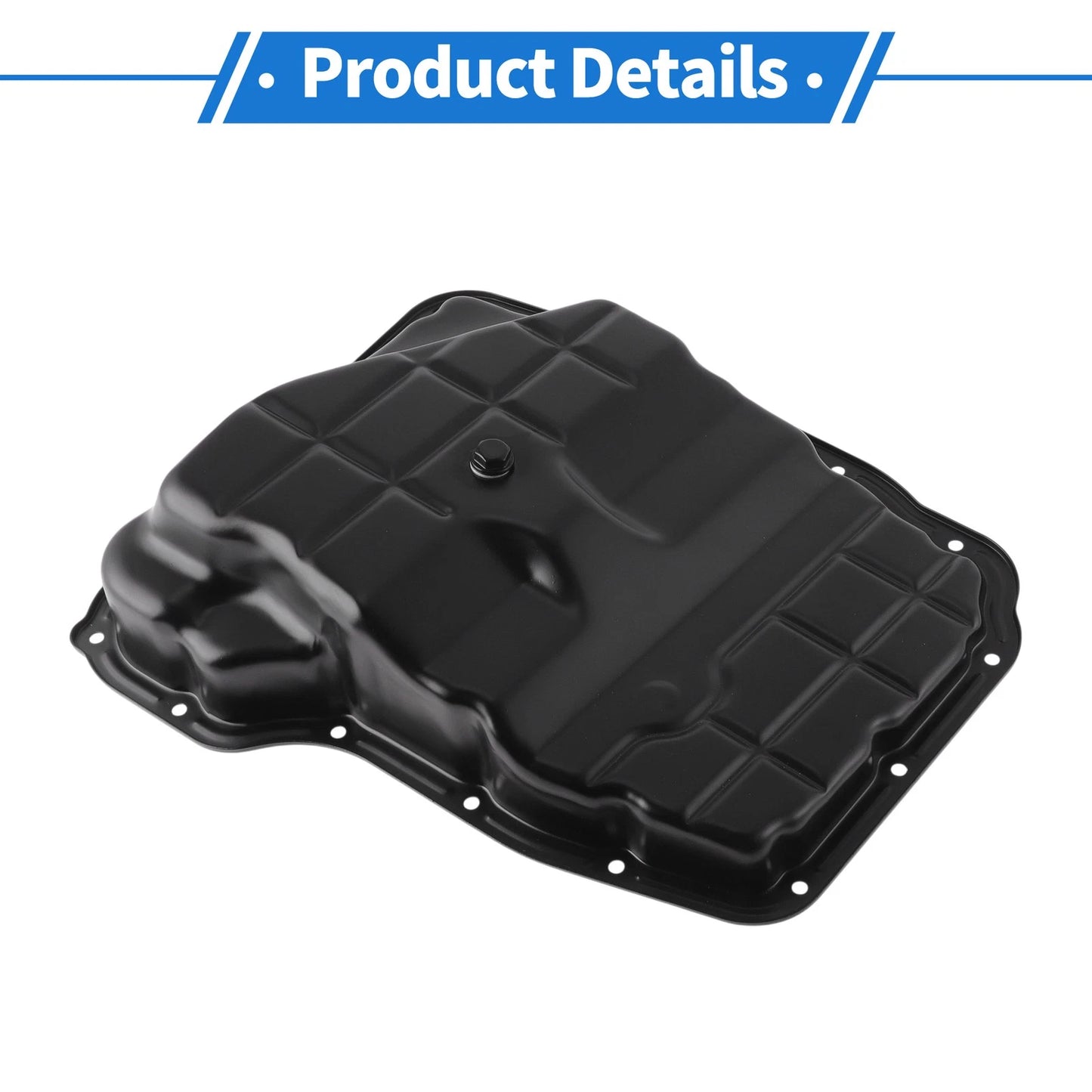 Engine Oil Pan for Jeep Grand Cherokee Aluminum Alloy Black (2010-2013)