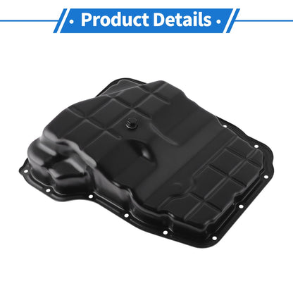Engine Oil Pan for Jeep Grand Cherokee Aluminum Alloy Black (2010-2013)