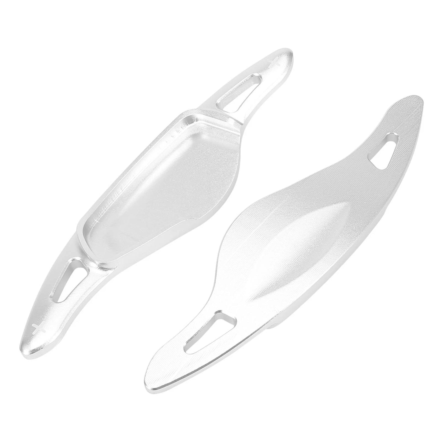 Silver Tone Steering Wheel Shift Paddle Covers for BMW X3 X4 X5 M5 Z4 (2011-2023)
