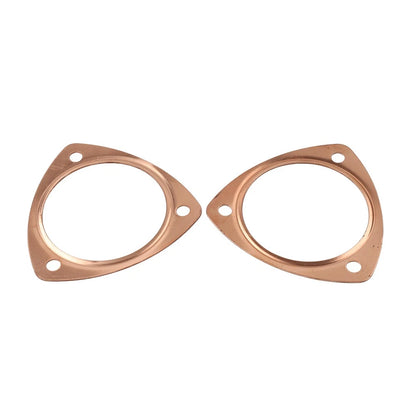 2 x 3.5" Copper Header Pipe Collector Flange Gaskets for Chevy SBC BBC