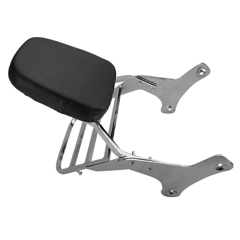 Sissy Bar Backrest for Honda Shadow VT750 C2 VT400 1997-2003 Black & Silver