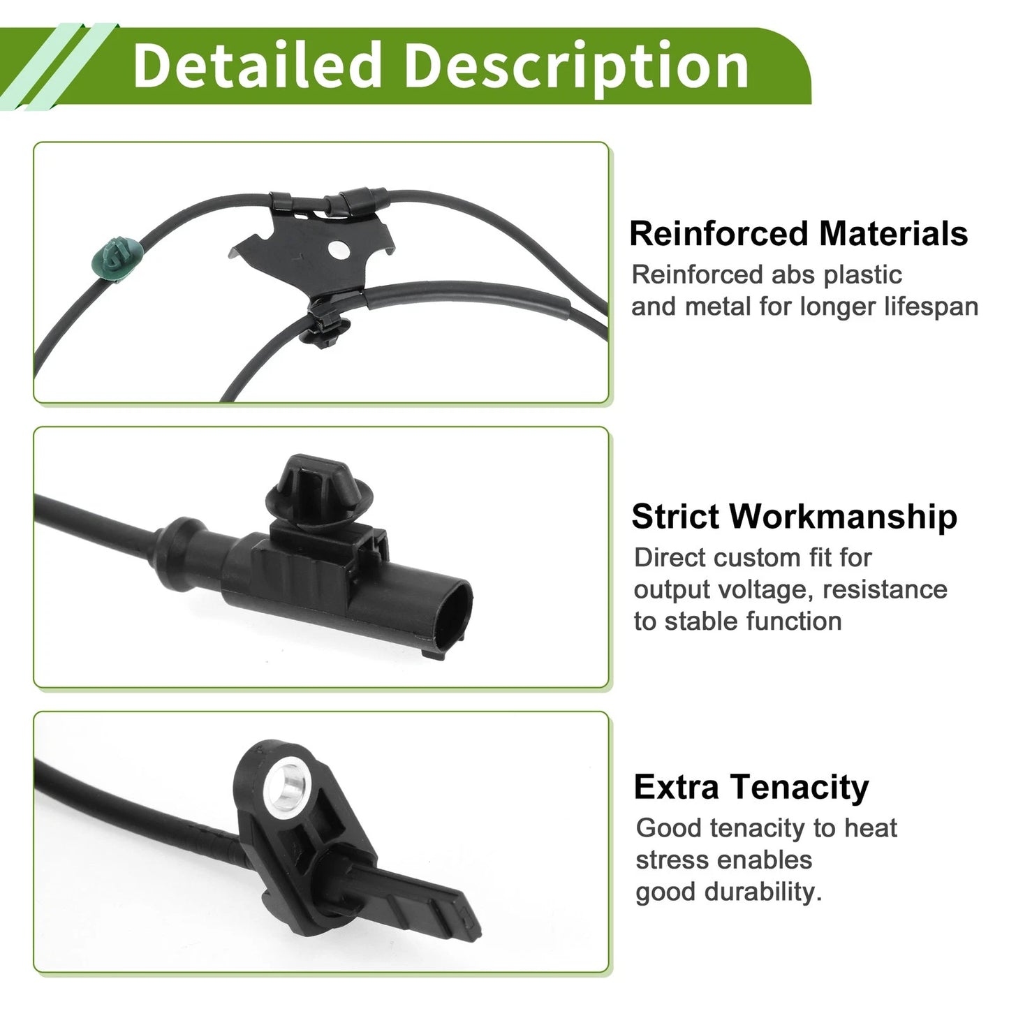 ABS Wheel Speed Sensor Front Left 1 Pc for Toyota Auris (2006–2012)