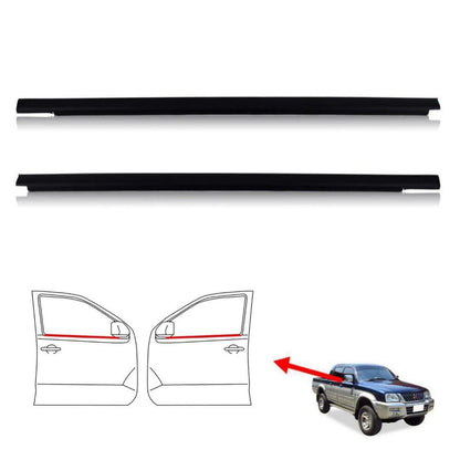 Weatherstrip Door Belt Outer Pair Front Fits Mitsubishi Strada L200 1996-05 D11