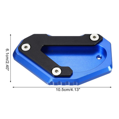 1 Set Aluminum Alloy Black Blue Motorcycle Kickstand Pad for Suzuki